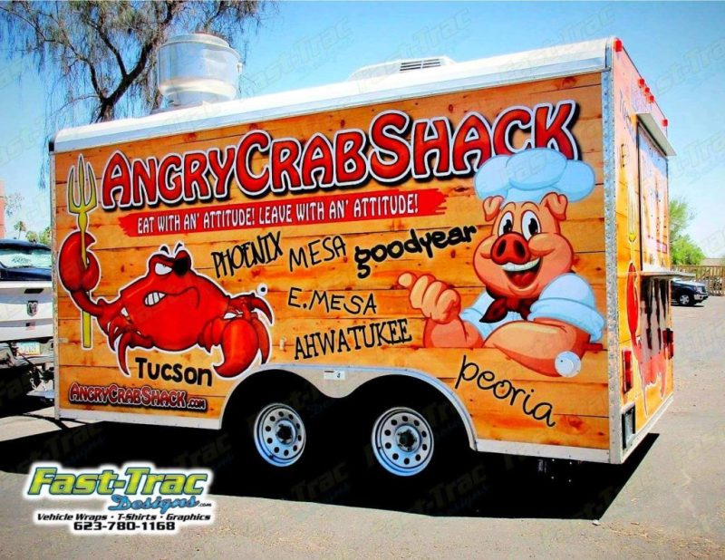 Food Truck Wrap Design for Service Windows, Ordering Lines, and Pickup Areas
