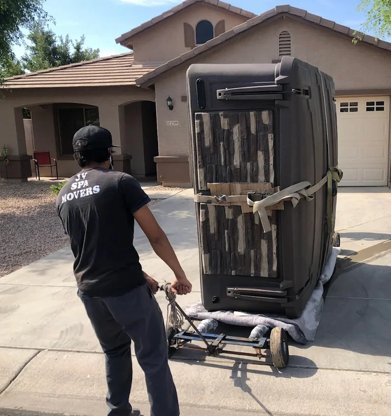 Moving a Hot Tub Through a Side Yard With Limited Clearance