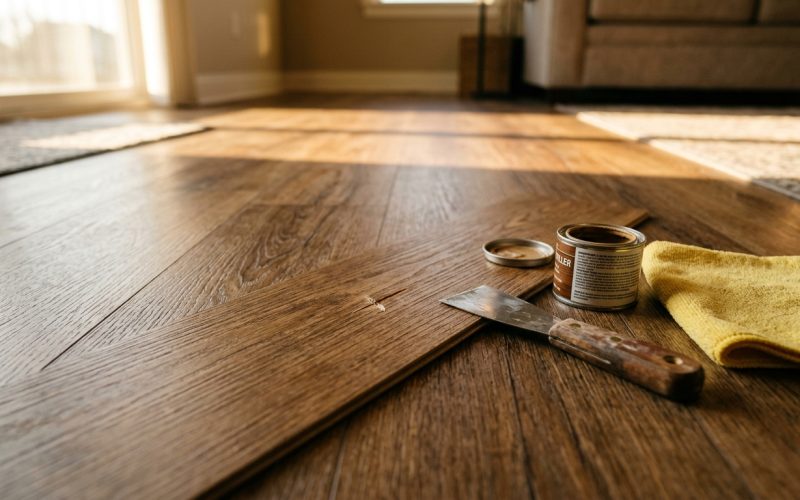 How to Repair Common Luxury Vinyl Flooring Damage Without Replacement